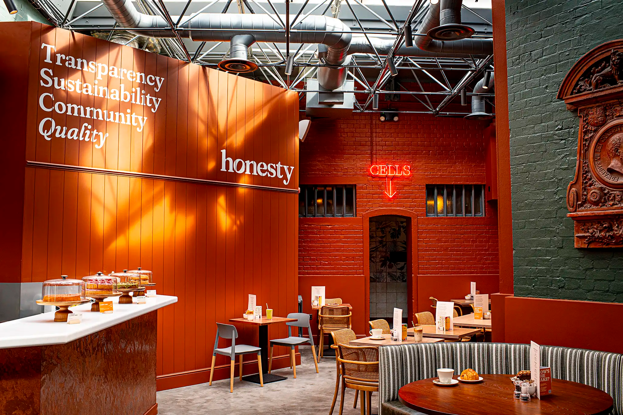 Logo on colored background